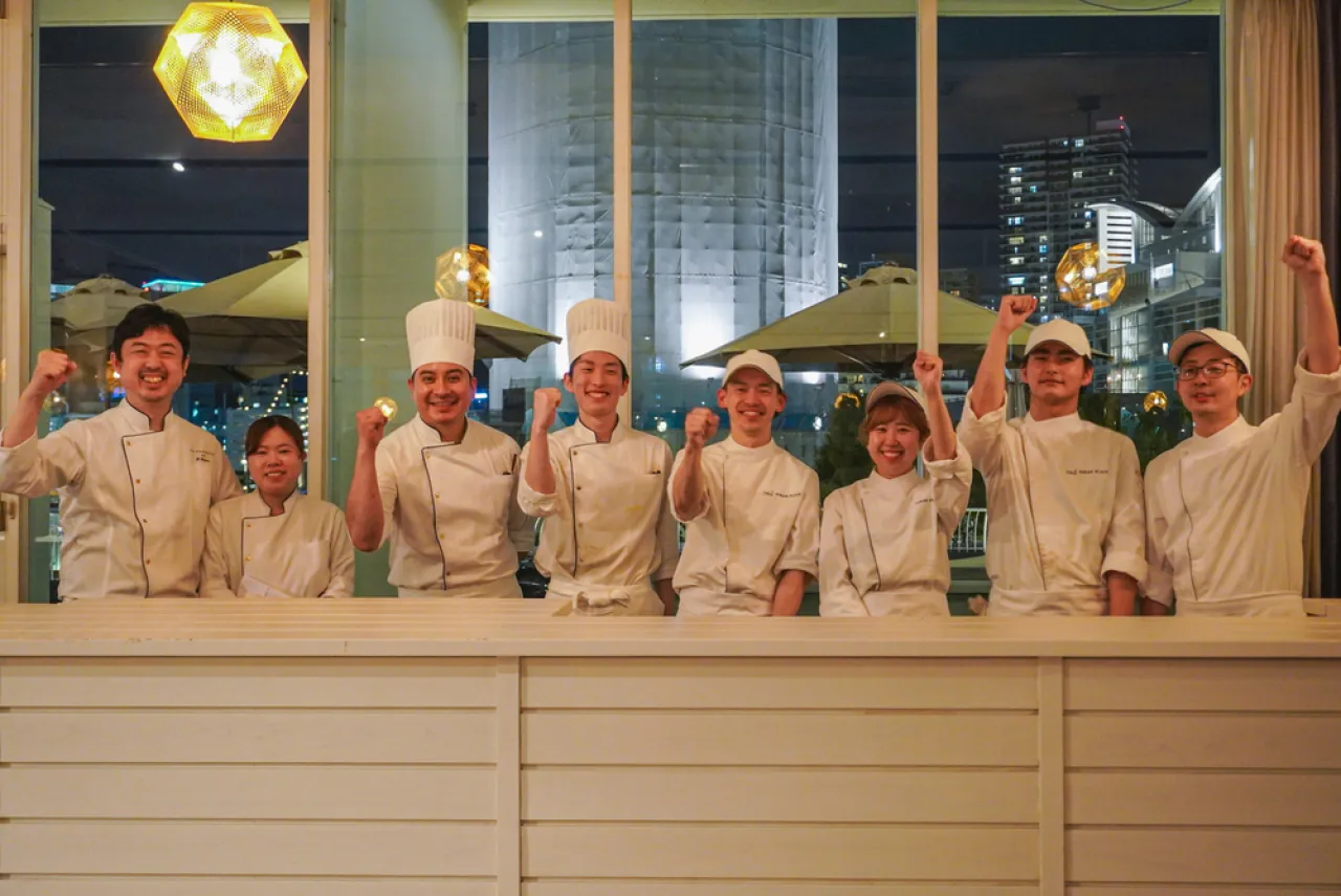 オーシャン×相楽園　コラボディナー　キッチン